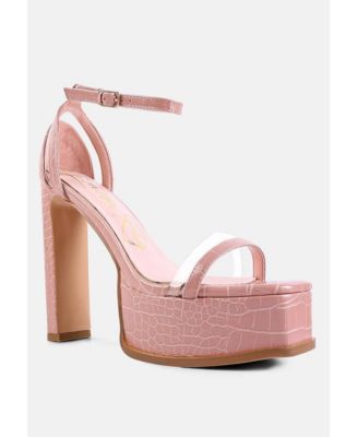 Womens Cutlass High Heeled Chunky Sandals