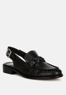 Jemykin genuine leather loafer sandals