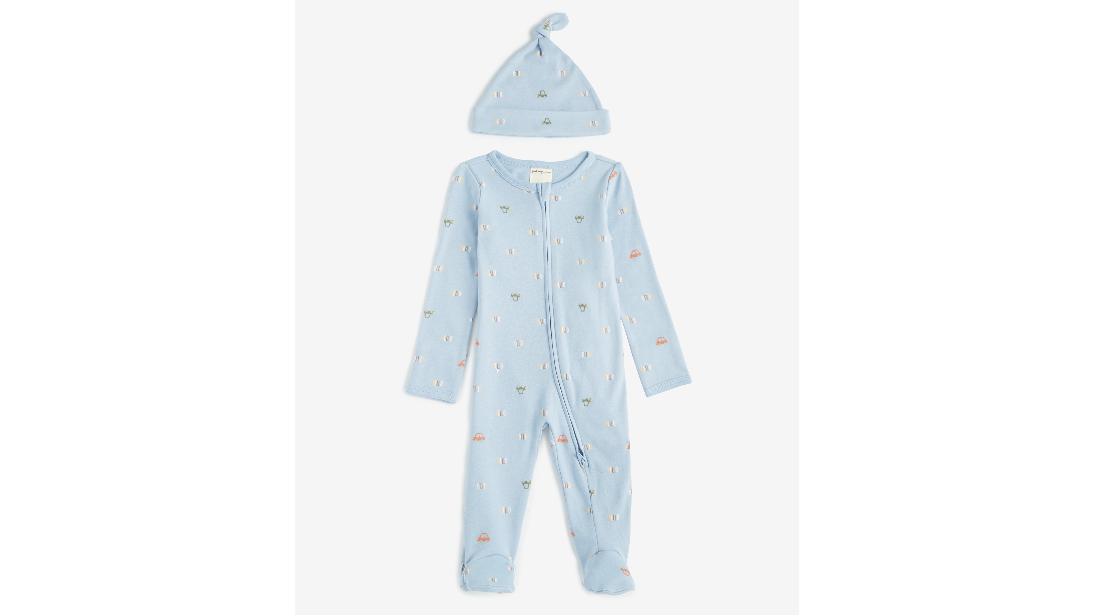Baby Boys Travel Cotton Hat & Footed Coverall, 2 Piece Set, Exclusively at Macy's