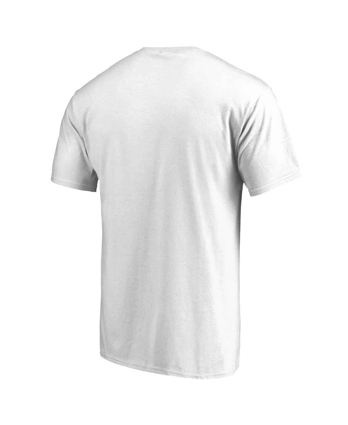 Fanatics Men's White Chicago Bulls Primary Wordmark T-shirt In White
