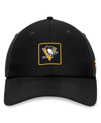 Men's Black Pittsburgh Penguins Authentic Pro Rink Adjustable Hat