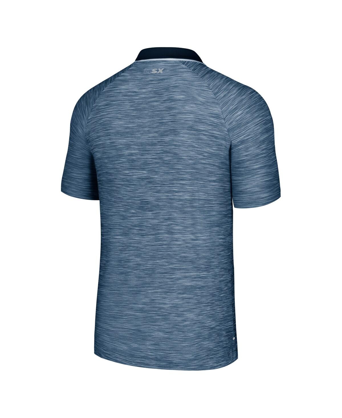 Msx By Michael Strahan Men's  Navy Colorado Avalanche Strategy Raglan Polo Shirt In Navy