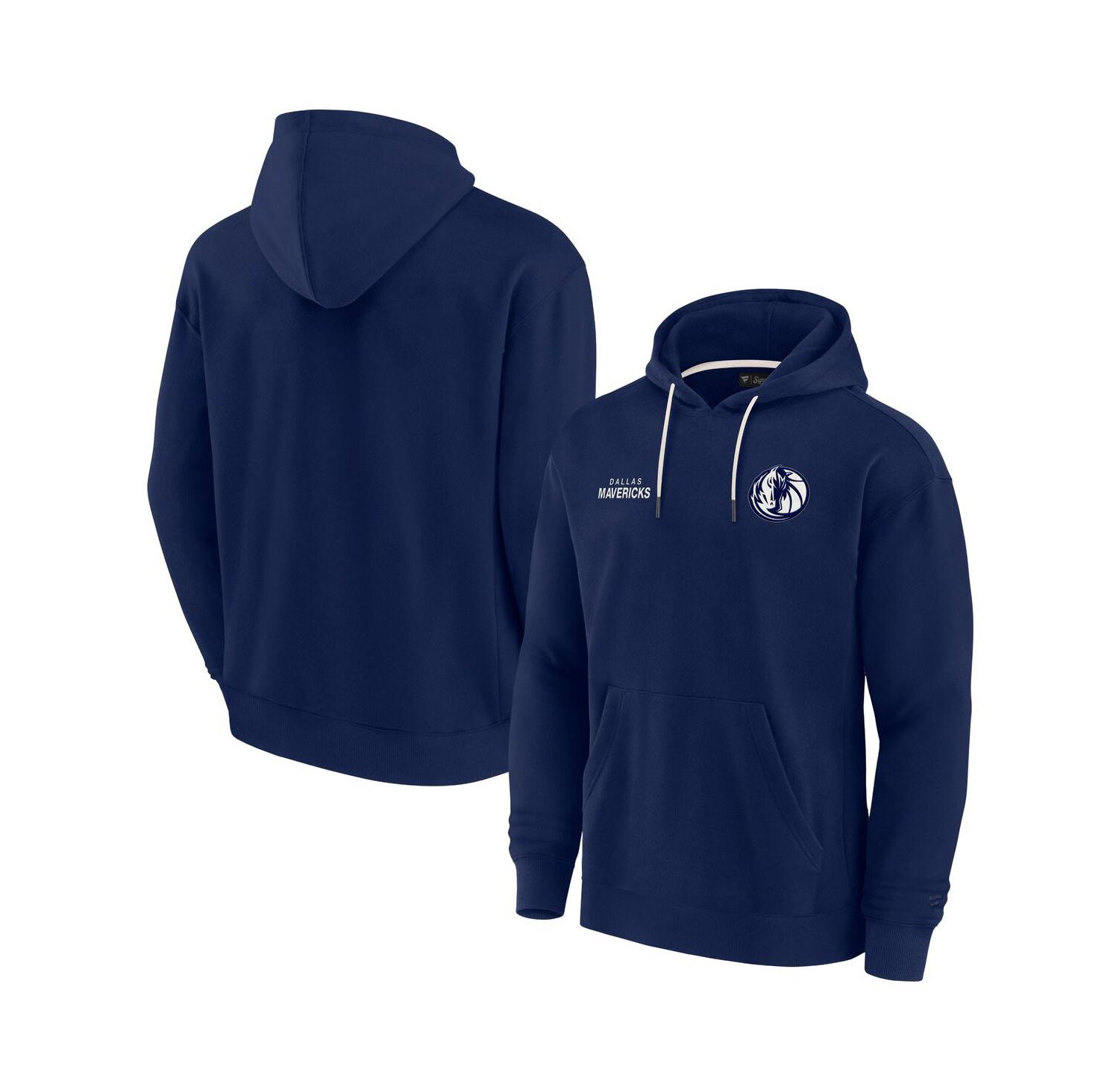 Men's and Women's Navy Dallas Mavericks Elements Super Soft Fleece Pullover Hoodie