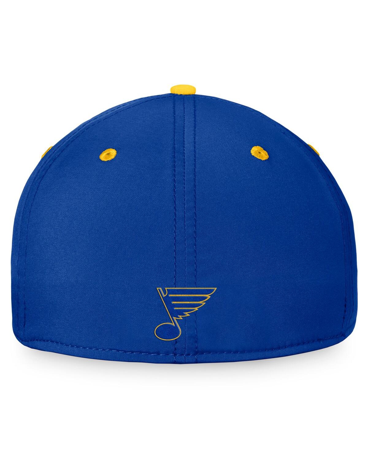 Fanatics Men's Blue/gold St. Louis Blues Heritage Vintage-like Flex Hat In Blue,gold