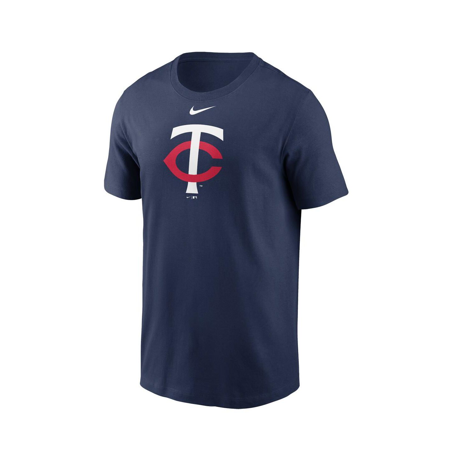 Мужская футболка Nike Navy Minnesota Twins Fuse Logo — фото 2