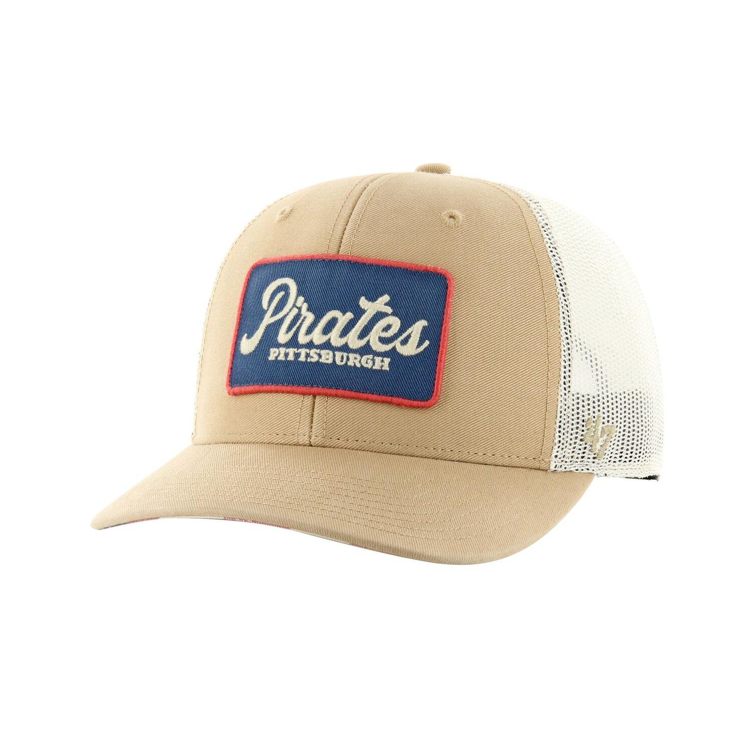 Men's Khaki Pittsburgh Pirates Glory Daze Trucker Adjustable Hat