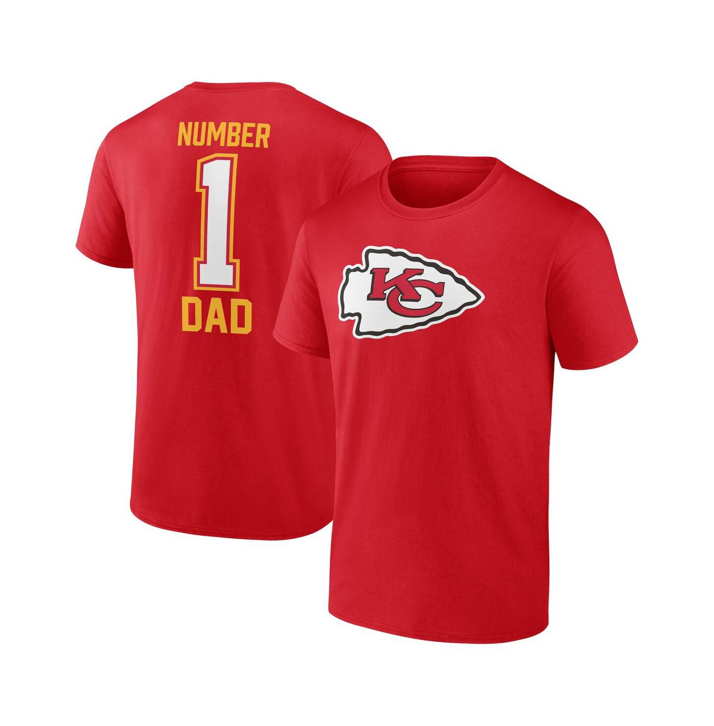 Мужская футболка Fanatics Red Kansas City Chiefs Father's Day — фото 1