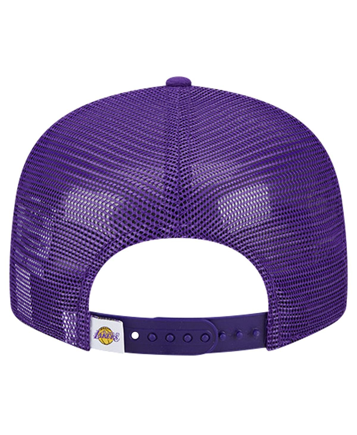 NEW ERA MEN'S PURPLE LOS ANGELES LAKERS EVERGREEN MESHBACK 9FIFTY SNAPBACK HAT 