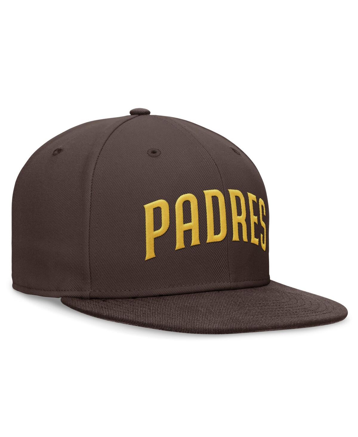 Nike Men'sSan Diego Padres Evergreen Performance Fitted Hat - Brown