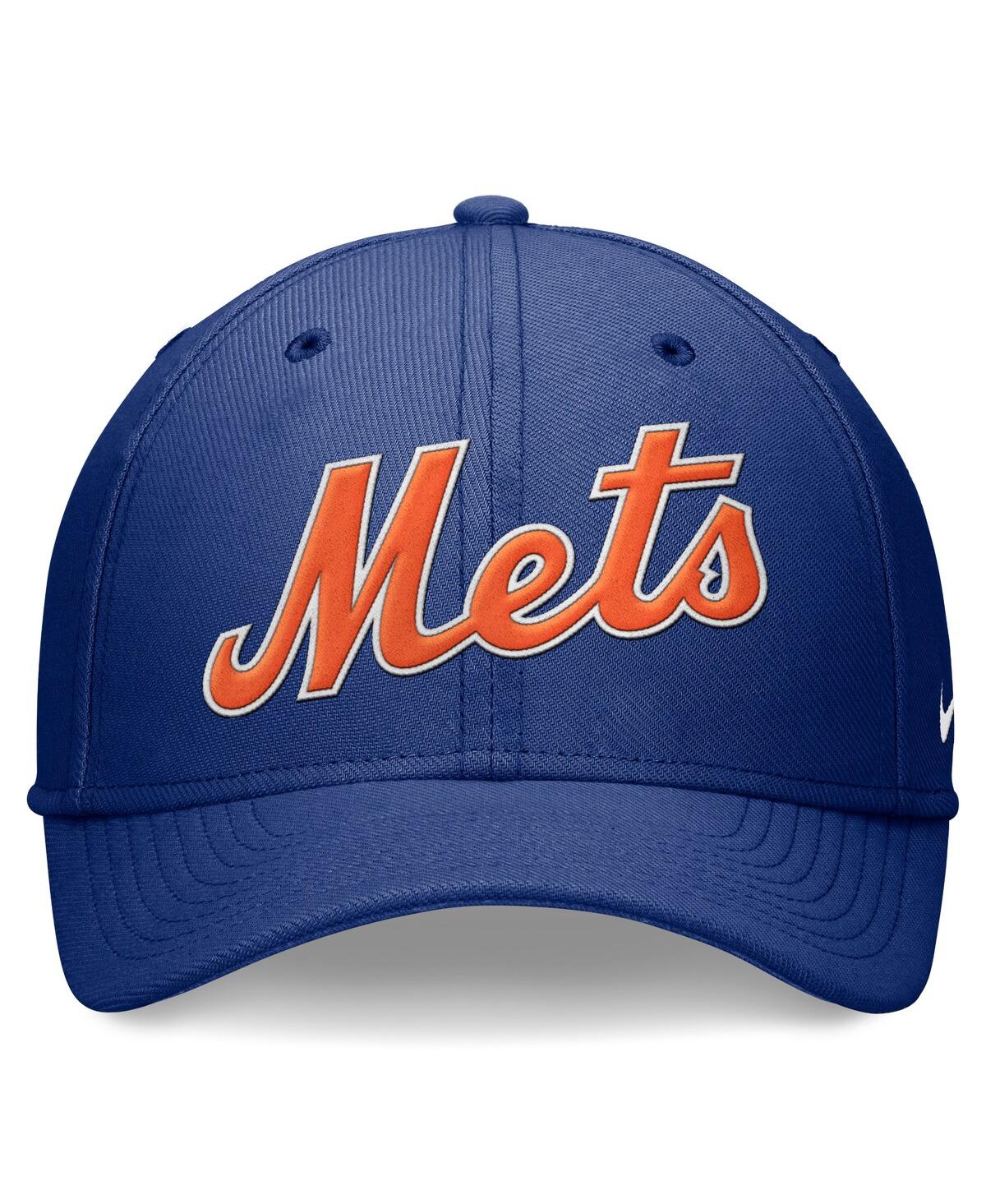 Nike Men'sNew York Mets Primetime Performance SwooshFlex Hat - Royal