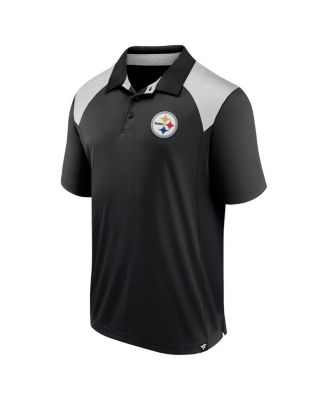 Men's Black Pittsburgh Steelers Primary Polo