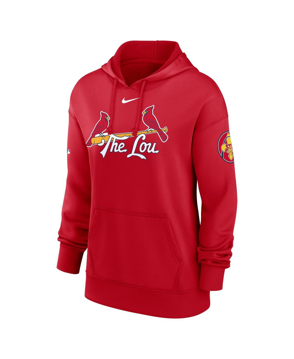 Nike Women's Red St. Louis Cardinals 2024 City Connect Authentic Collection Practice Performance Pullover In Red