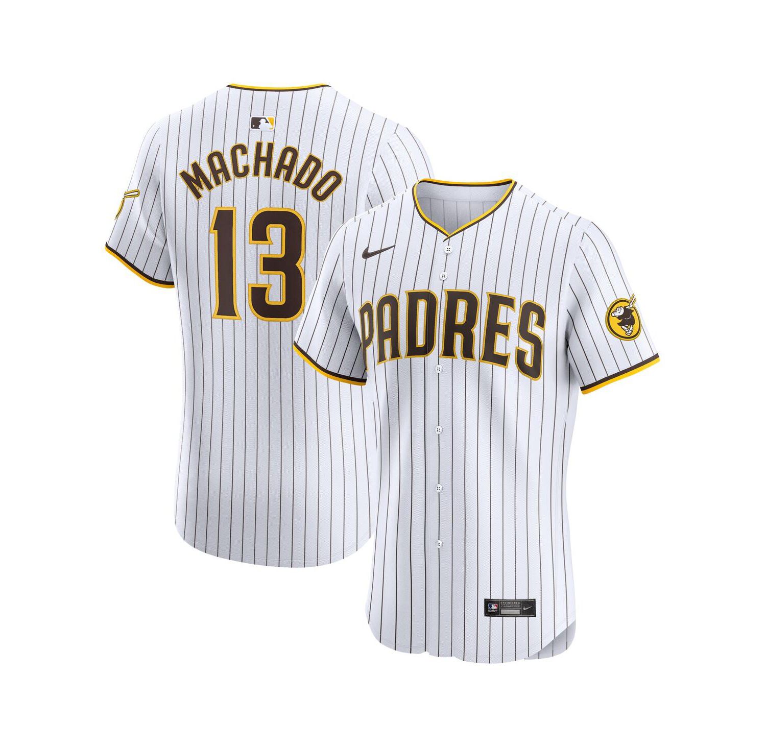 Men's Manny Machado White San Diego Padres Home Elite Jersey
