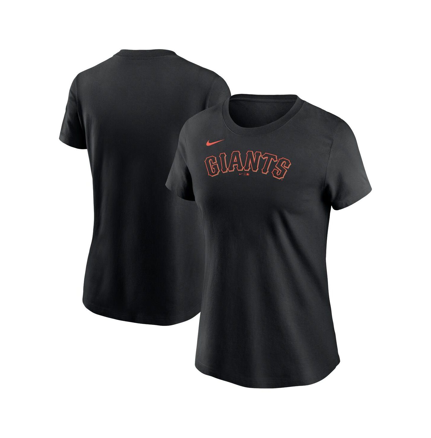 Женская футболка Nike Black San Francisco Giants Wordmark — фото 1