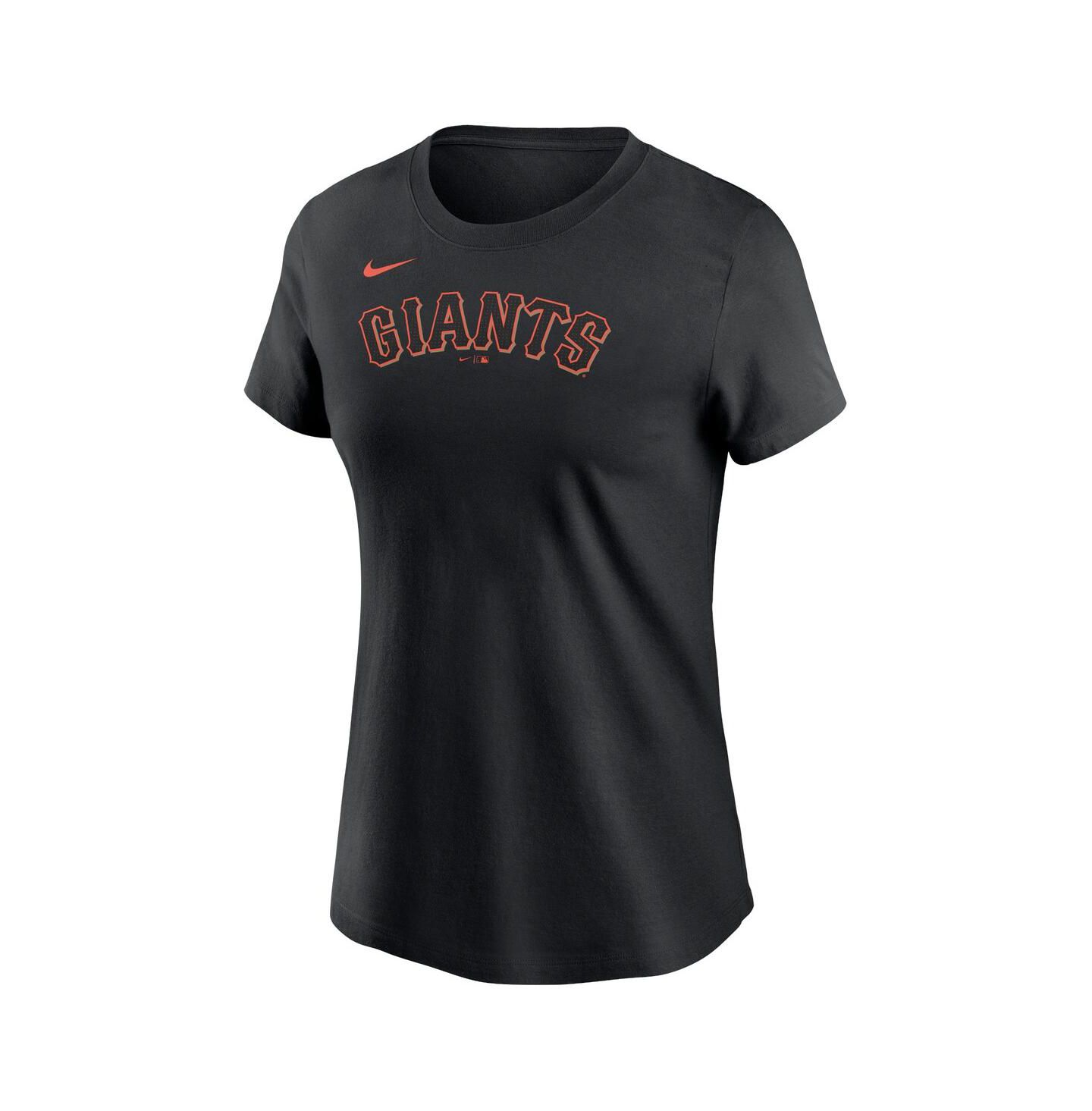 Женская футболка Nike Black San Francisco Giants Wordmark — фото 3