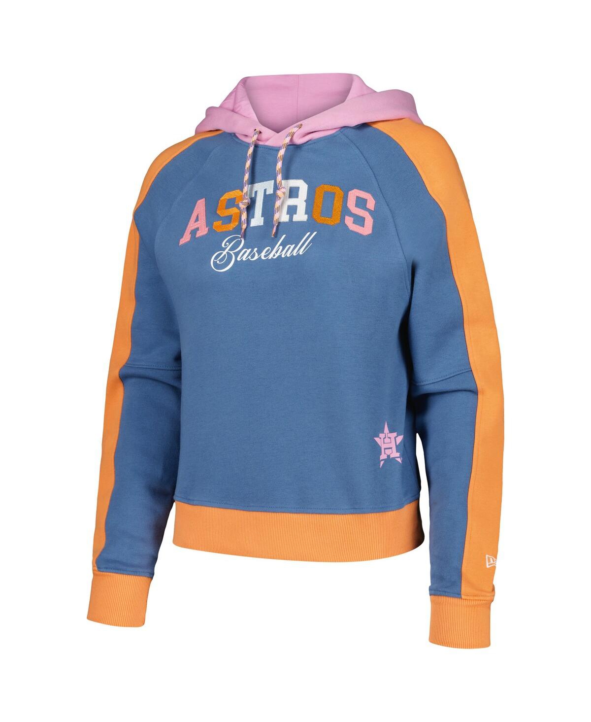 New Era Women'sHouston Astros Fashion Color Pop Pullover Hoodie - Light Blue