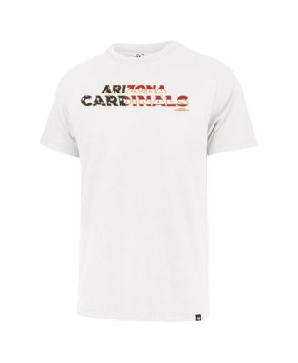 Men's White Arizona Cardinals Flag Script Franklin T-Shirt