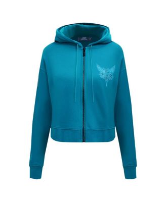Women's Teal Charlotte Hornets Triple Tonal Full-Zip Hoodie