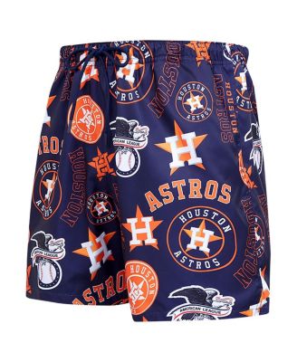 Men's Navy Houston Astros Toss Logo Woven Shorts
