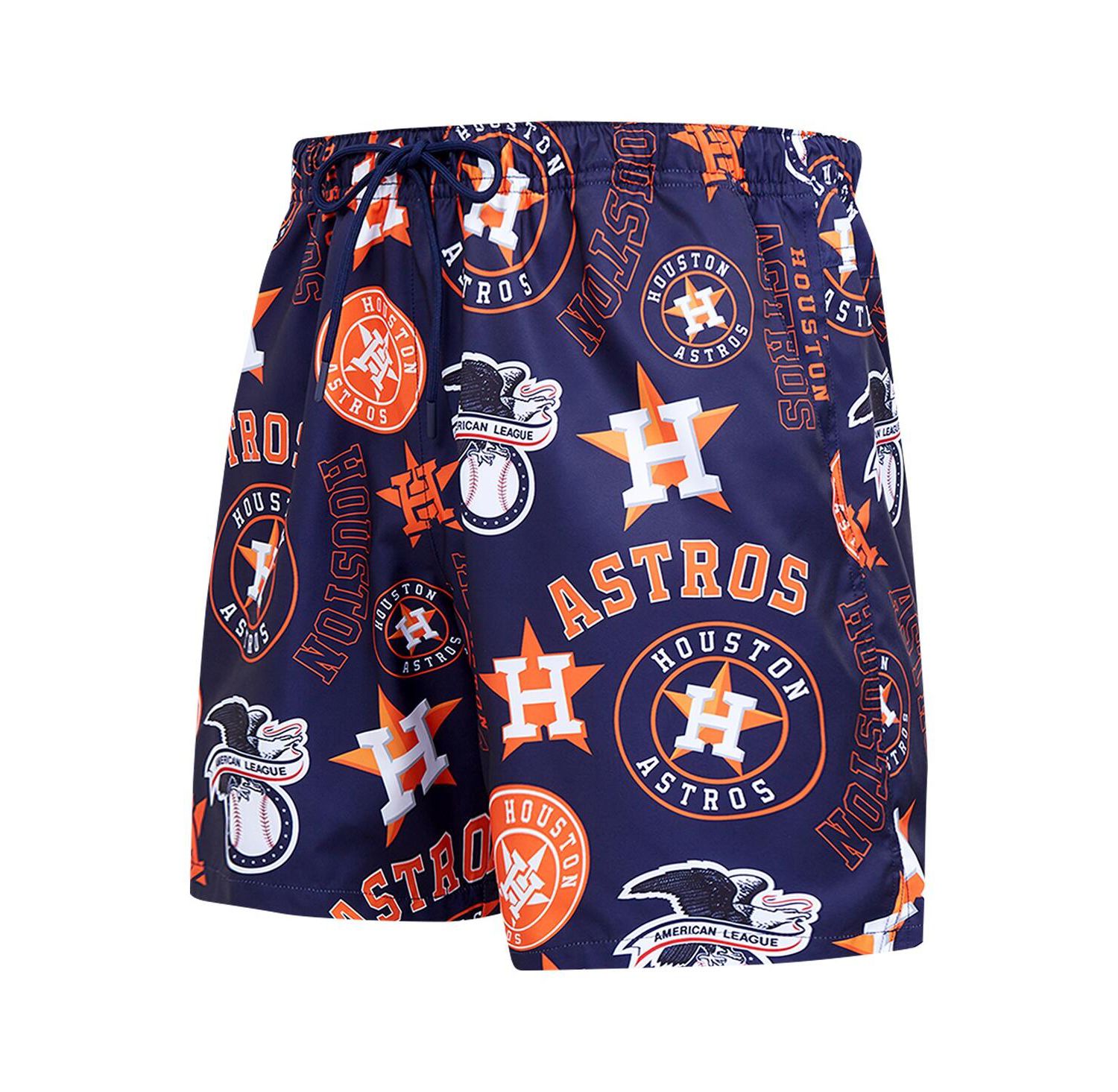 Men's Navy Houston Astros Toss Logo Woven Shorts