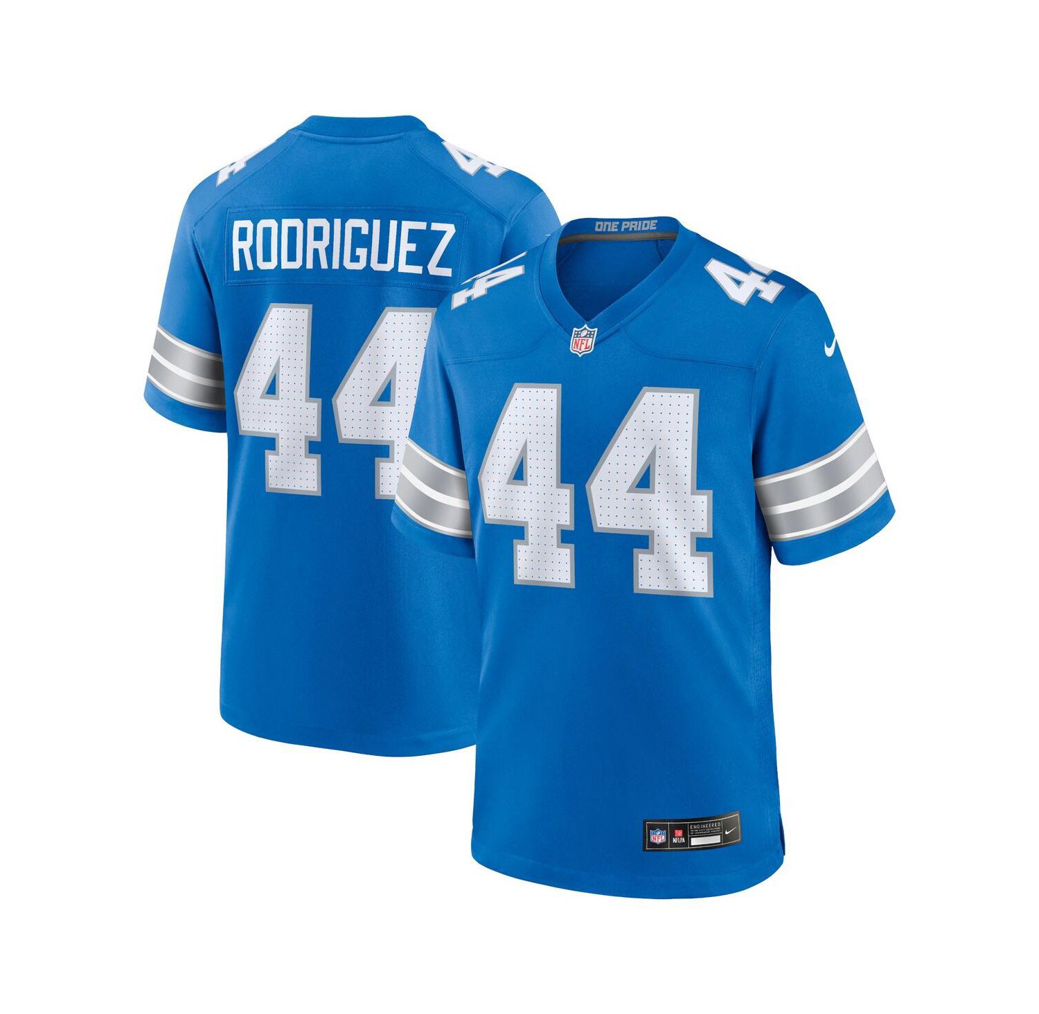 Men's Malcolm Rodriguez Detroit Lions Game Jersey