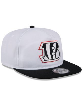 Men's White/Black Cincinnati Bengals 2024 NFL Training Camp Golfer Snapback Hat