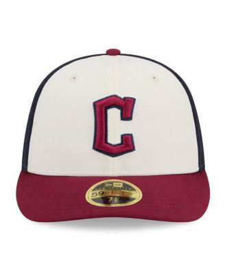 Men's White/Red Cleveland Guardians 2024 City Connect Low Profile 59FIFTY Fitted Hat