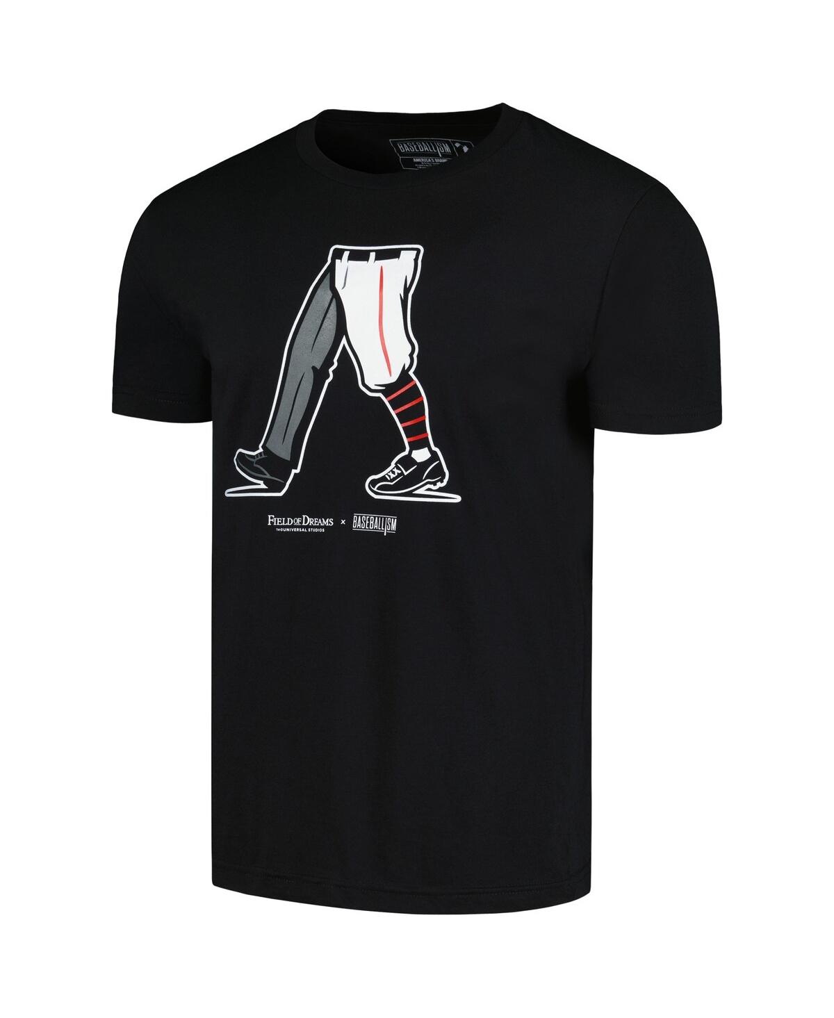 BASEBALLISM MEN'S AND WOMEN'S BLACK FIELD OF DREAMS MOONLIGHT T-SHIRT 
