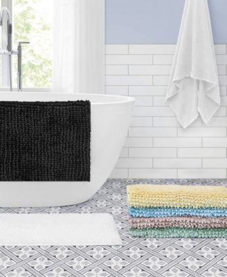 Butter Chenille Bath Mat, 17" x 24"