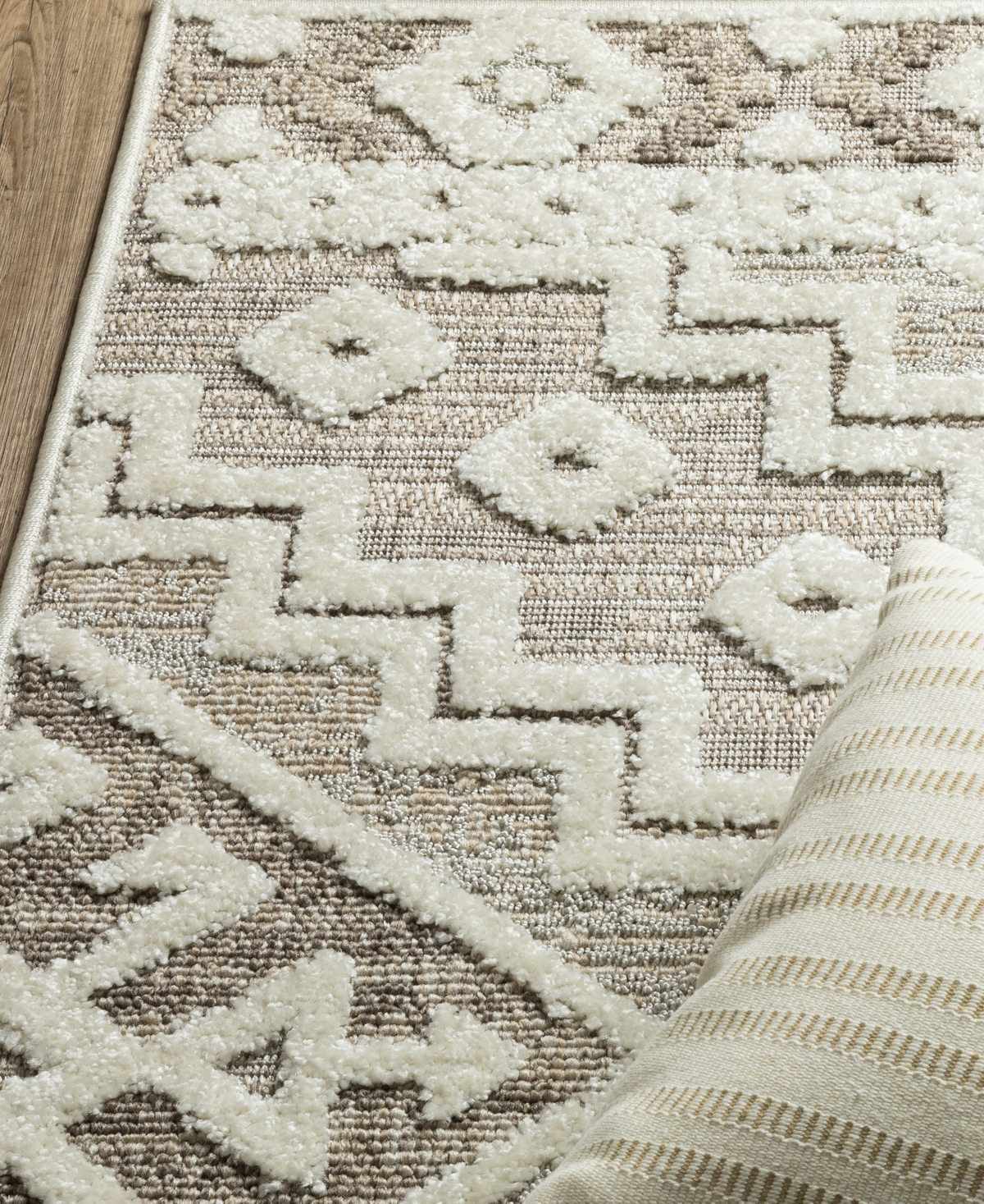 Oriental Weavers Tangier Tan03 2'3x7'6 Runner Area Rug In Beige