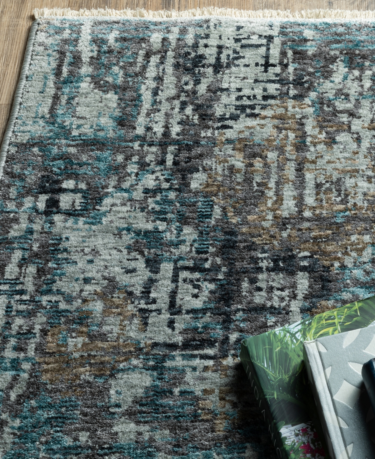 Oriental Weavers Hayden Hay03 3'3x5' Area Rug In Charcoal