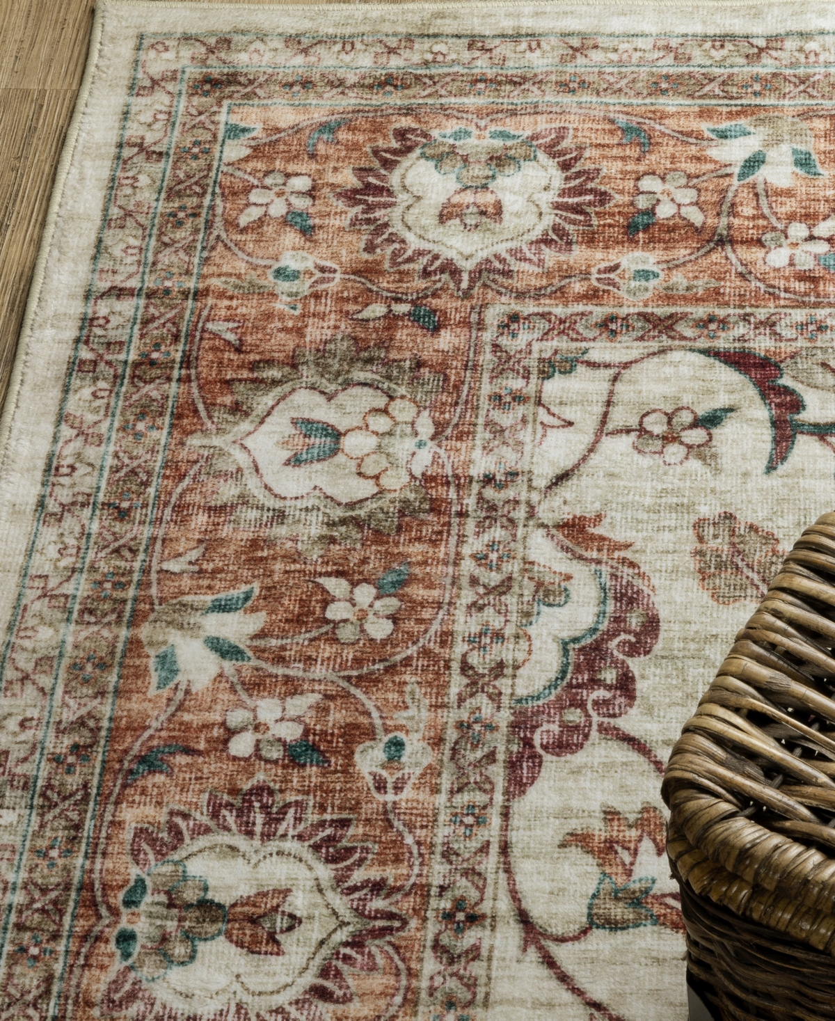 Oriental Weavers Sumter Washable Sum03 7'6x10' Area Rug In Ivory
