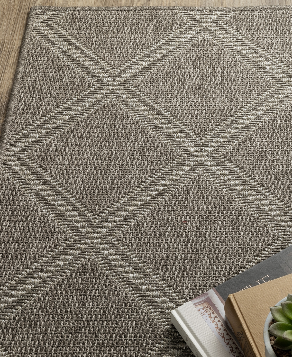 Oriental Weavers Caicos Ca02n 1'10x7'6 Runner Area Rug In Charcoal