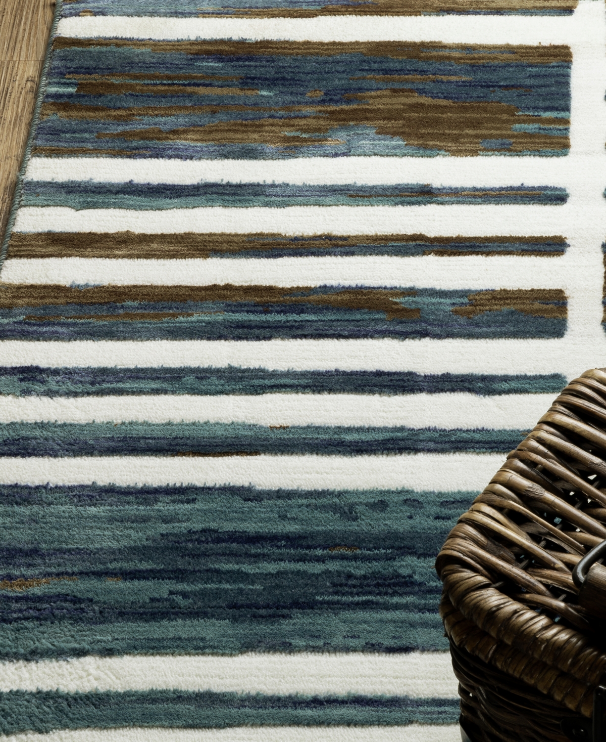 Oriental Weavers Reed Re05a 6'7x9'6 Area Rug In Blue