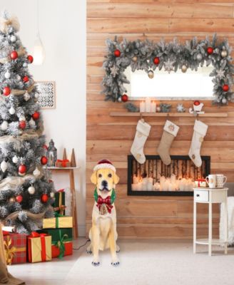 National Tree Company 28" Motion-Activated Labrador Retriever with 10 Multicolor LED Lights, Wagging Tail Music