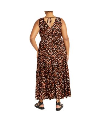 Plus Size Amara Print Maxi Dress