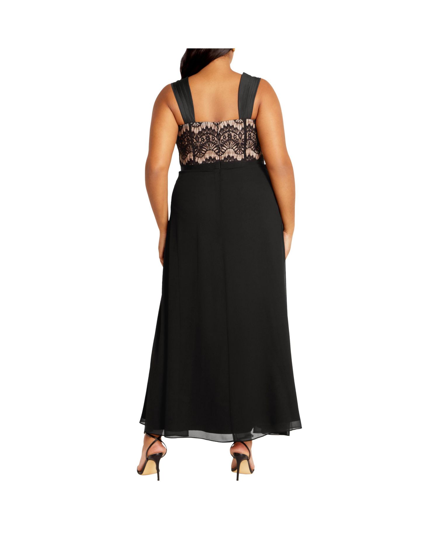 Women's Sweet Evie Lace Chiffon Maxi Dress