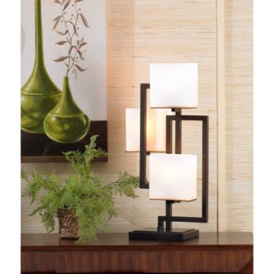 Lighting on the Square  Modern Table Lamp 24" High Roman Bronze  Metal Opal Glass Shade for Bedroom Living Room House Home Bedside