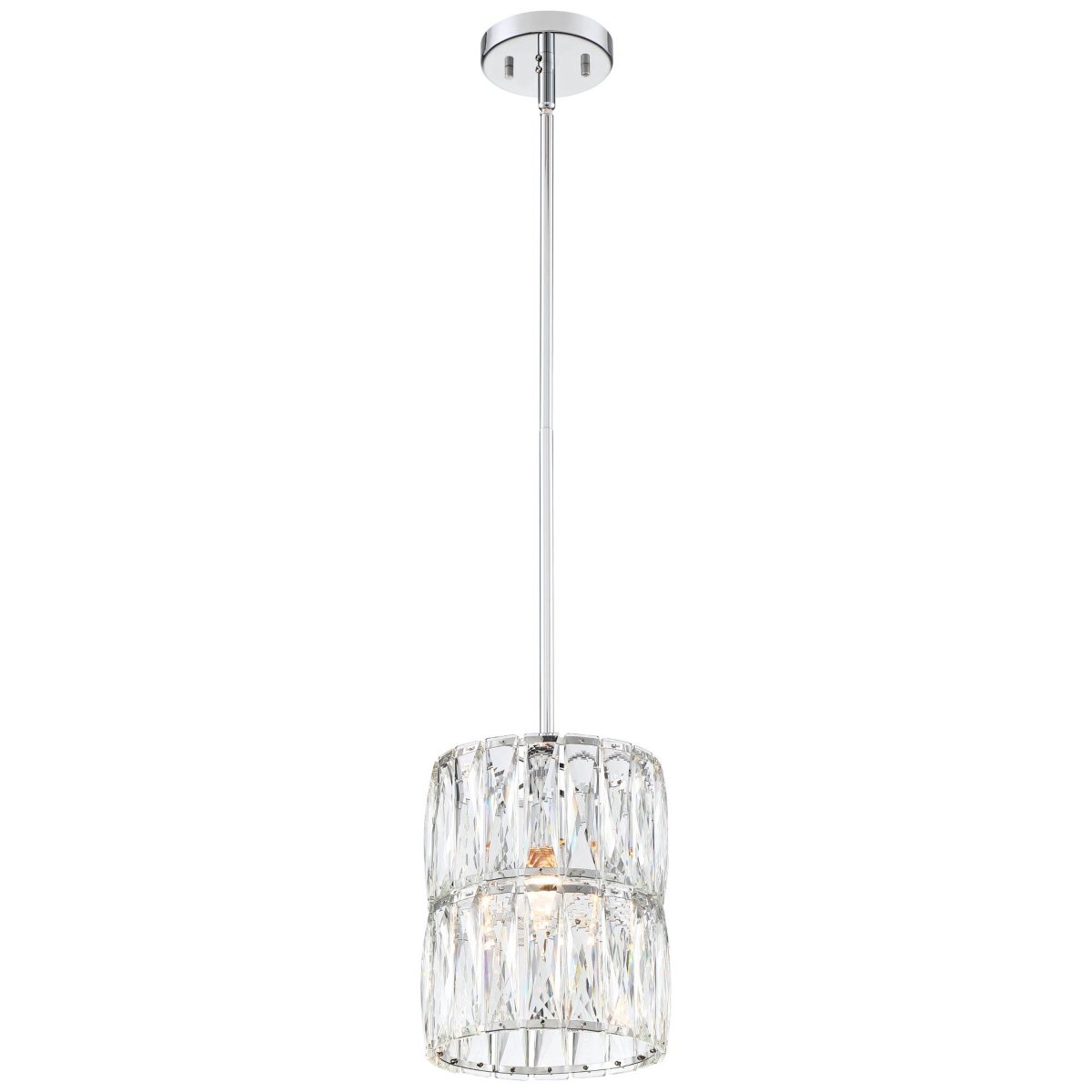 Possini Euro Design Juliette Chrome Mini Pendant Lighting Fixture 7 3/4