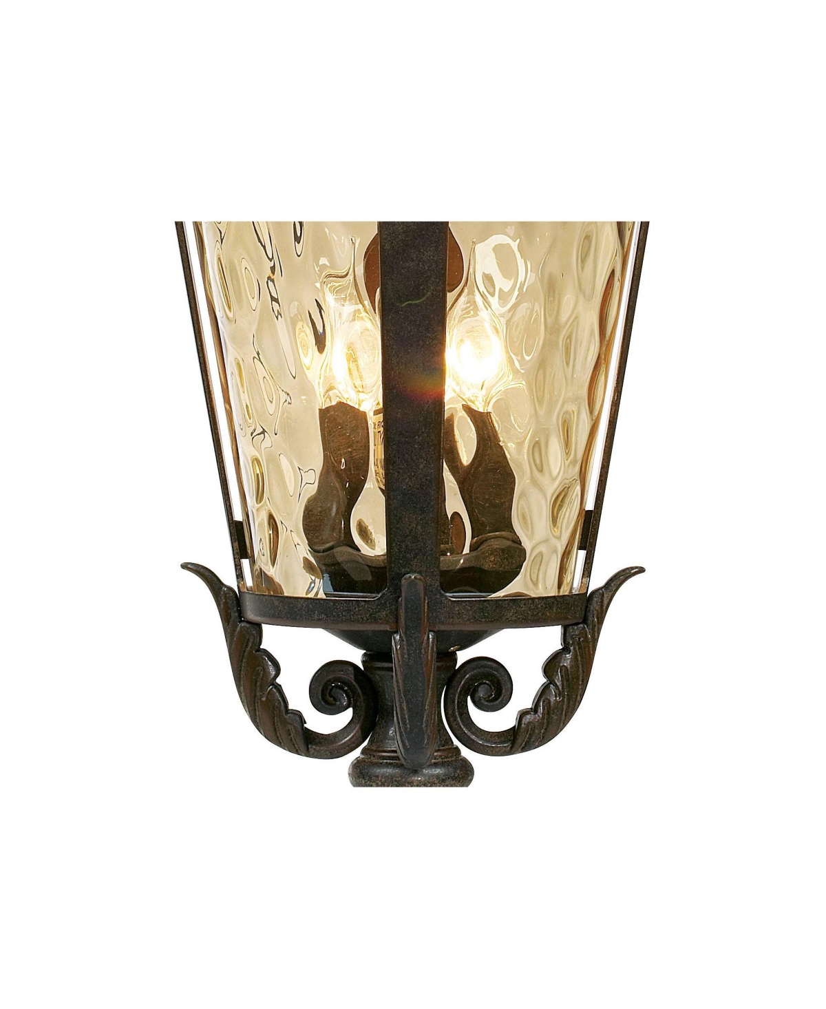 John Timberland Casa Marseille European Outdoor Ceiling Light Hanging Bronze Scroll 23 3/4