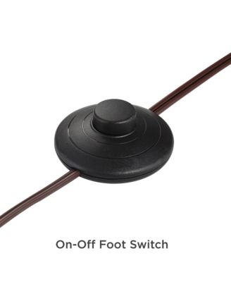 Tahoe Rustic Industrial Downbridge Arc Floor Lamp 60" Tall Bronze Metal Faux Leather Empire Shade for Living Room Reading Bedroom