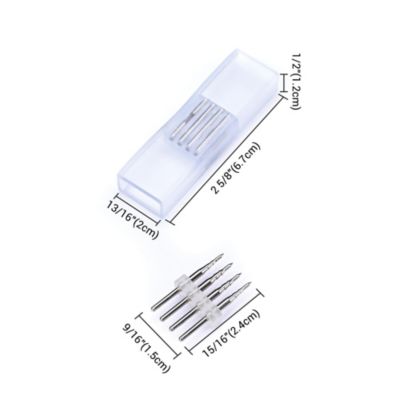DEL-P03 10Pcs 4 Pin Connectors Accessories for 8x18mm Neon Lights Models DEL-D50R, DEL-D100R, DEL-D150R