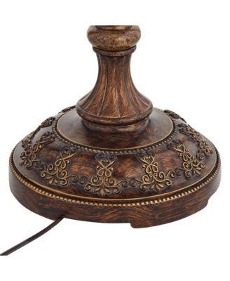 Traditional Floor Lamp Candelabra Style 4-Light 64.5" Tall Italian Bronze Bell Shade for Living Room Reading Bedroom