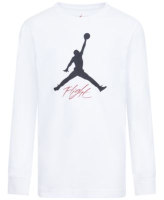 Jordan Big Boys Baseline Flight Long Sleeve Graphic T Shirt Macy s