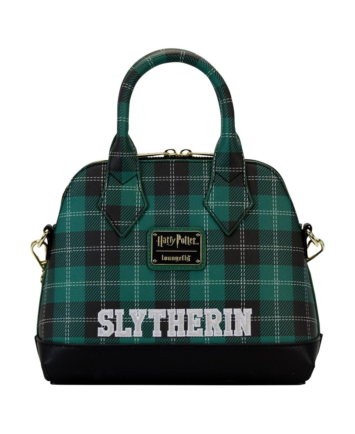 Loungefly Harry Potter Slytherin Varsity Plaid Crossbody Bag