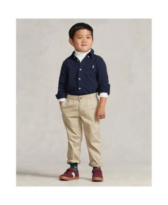 Toddler and Little Boys Featherweight Cotton Mesh Shirt