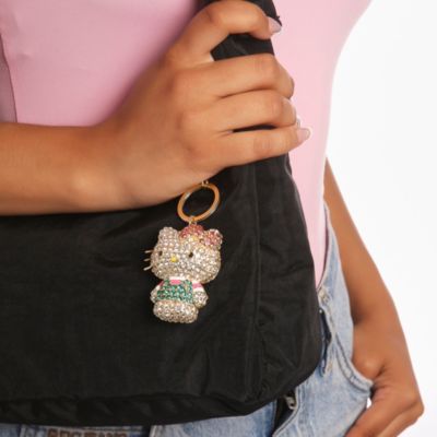 Sanrio Pave 3D Bling Keychain - Bag Charm, Backpack Accessories, Travel Collectible Gift Keychains