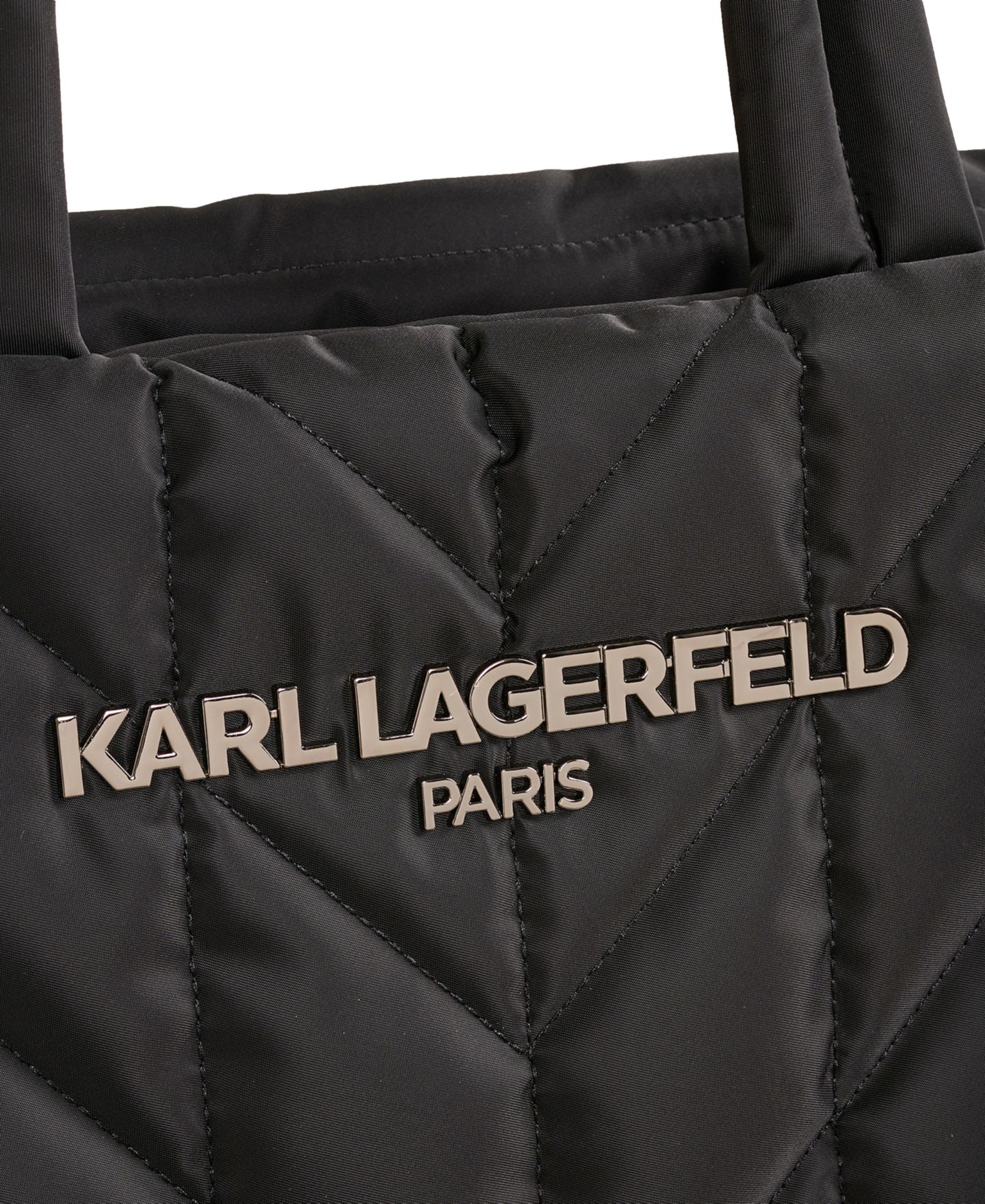 Женская сумка KARL LAGERFELD PARIS Voyage Large, цвет: Чёрный / Графитовый — фото 4
