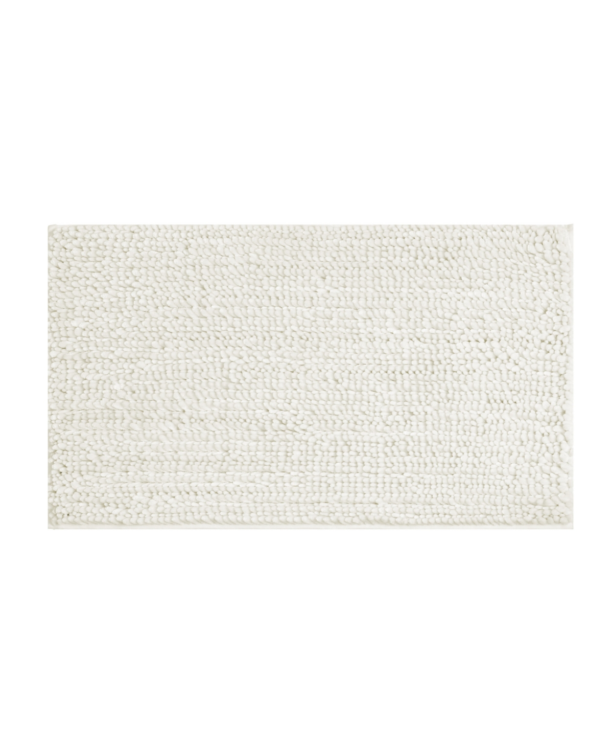Laura Ashley Butter Chenille Bath Mat, 27" X 45" In Ivory