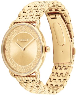 COACH Women's Gold Elliot Stainless Steel Watch 36mm - Macy's